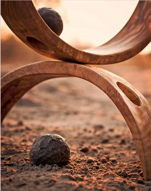 Balancing sculpture representing calm, balance and emotional wellbeing